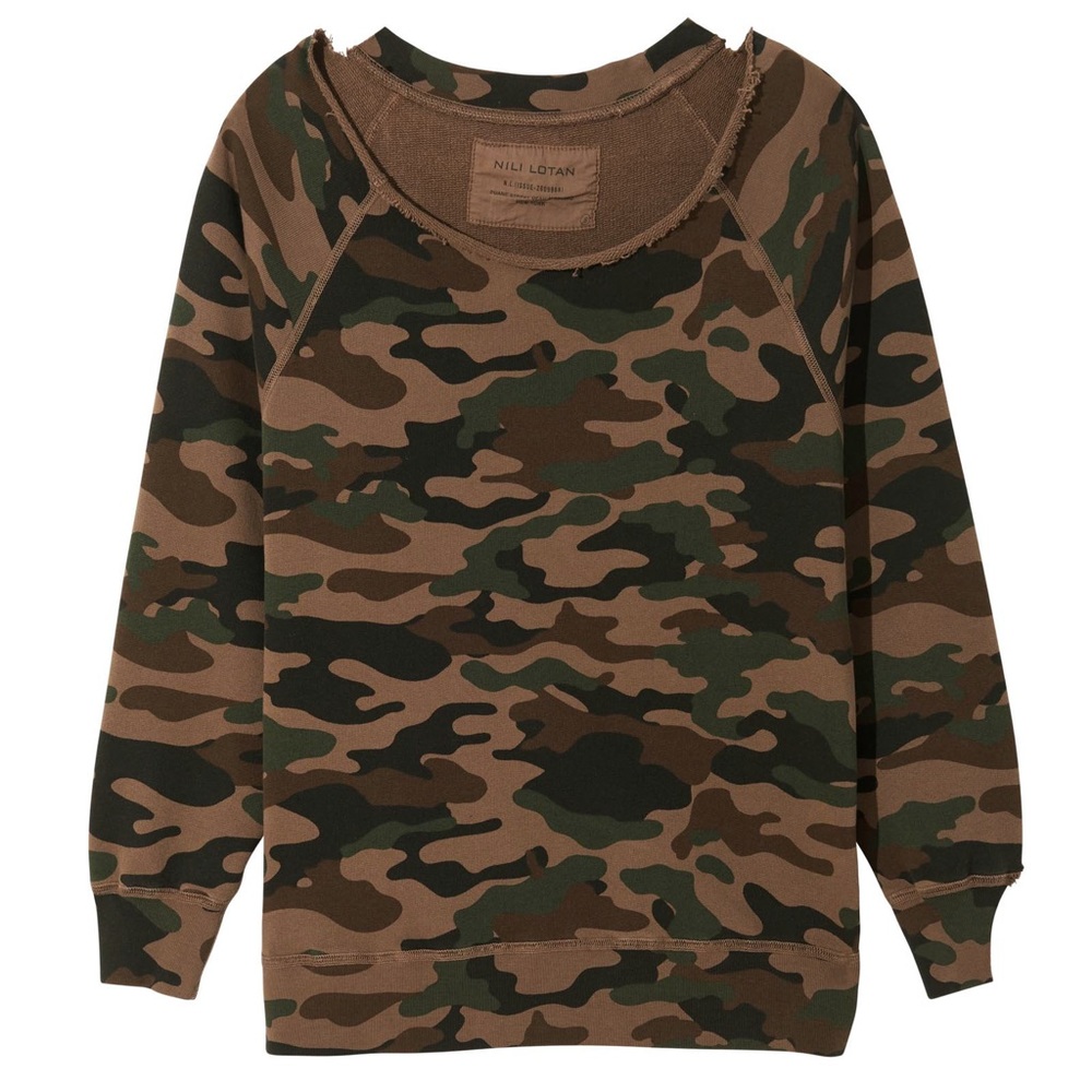Nili Lotan army scoop sweatshirt